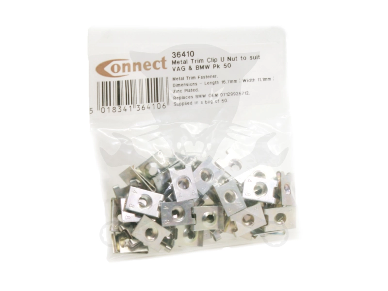 Fém lemezanya"U" készlet 50db 16,7x11,1x4,8 mm - VAG/BMW