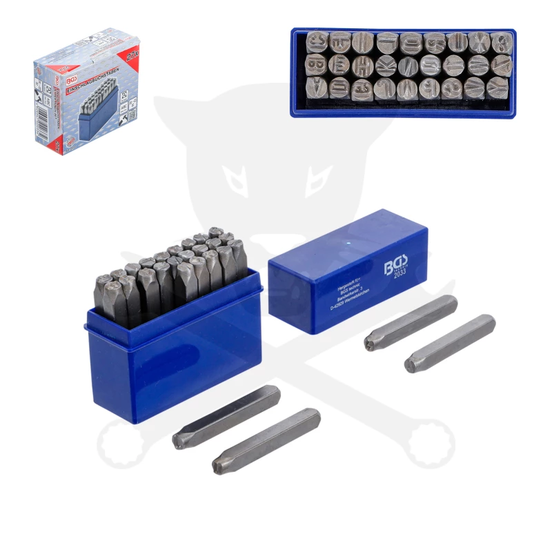 Beütő készlet BETŰ  6 mm-es BGS