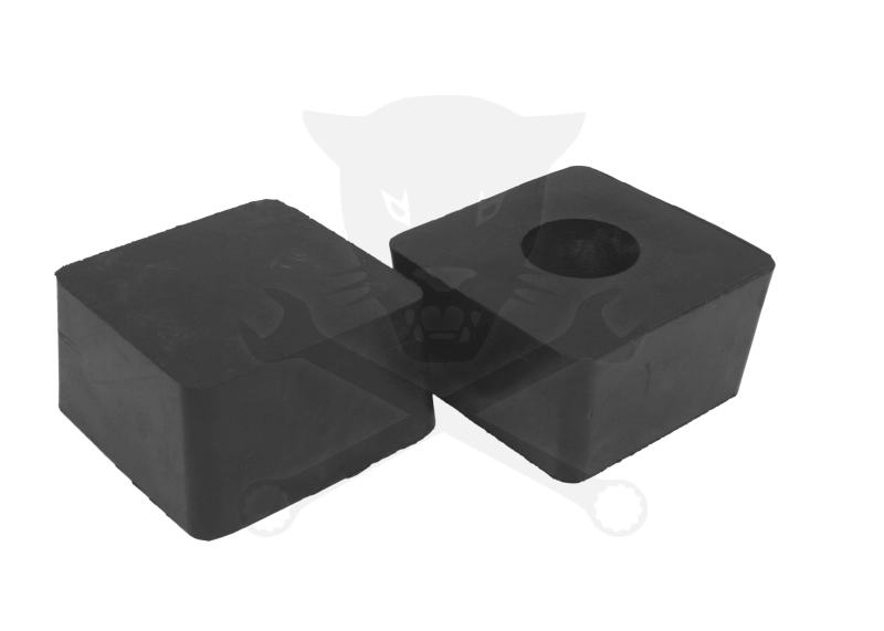Gumikocka négyzet 120x120x65 mm közepes - alul sima-lyukas