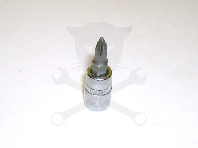 Rátűzőkulcs - crowa+bit 1/4" kereszt PH1