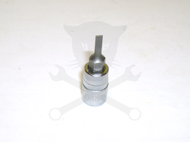 Rátűzőkulcs - crowa+bit 1/4" lapos 3 mm
