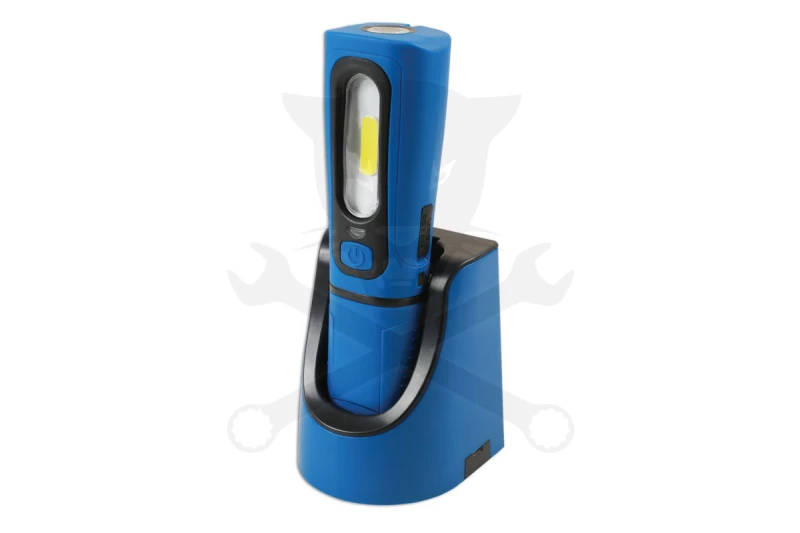 Szerelőlámpa LED 01 COB ledes 3W+1W UV lámpa +dokkoló -TS20