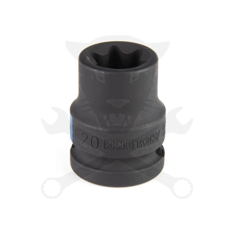 Légkulcsfej 1/2" belső torx E20 KingTony