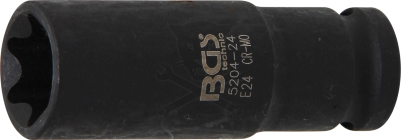 Légkulcsfej 1/2" hosszú belső torx E24