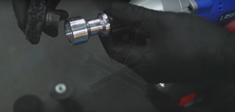 Légkulcs adapter készlet Csiszoló fejekkel kompletten 4 db-os  - Laser
