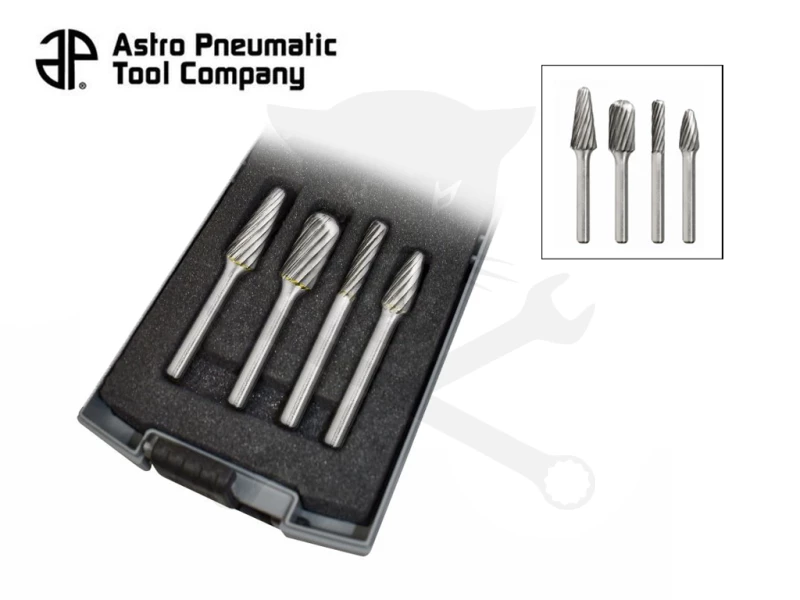 Turbómaró keményfémekhez 1/4" fémkarbid 4 db-os klt - Astro