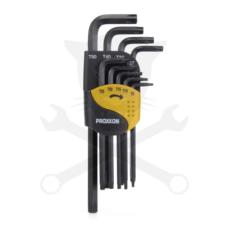 Torxkulcs "L" alakú készlet 09 db-os T8-T50 Proxxon