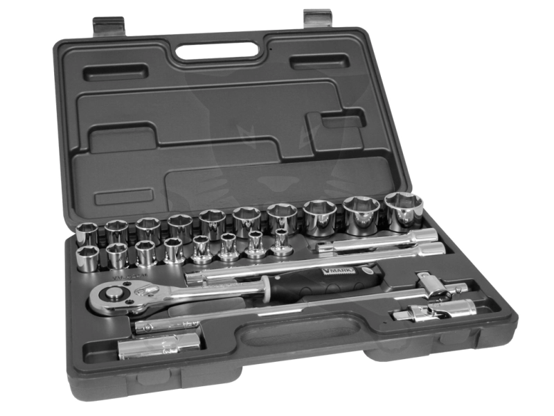 Dugókulcs készlet 1/2" 6 lap 8-32 mm 24 db-os VMARK