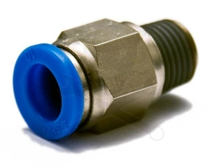 Levegős csatlakozó műanyag csőhöz  1/4" - KM M6