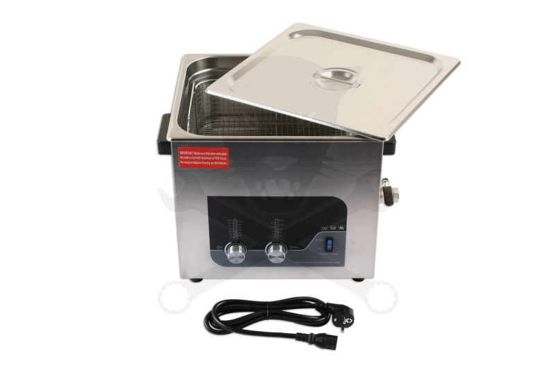 Ultrahangos tisztító berendezés 13 liter 300W + fűtés 400W - Laser