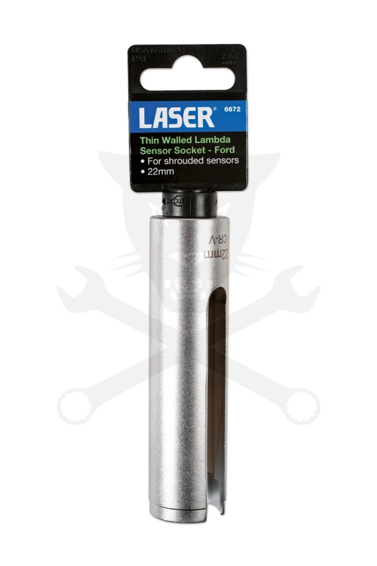 Lambdaszonda kiszerelő 22 mm egyenes 1/2" vékonyfalú - FORD Fiesta