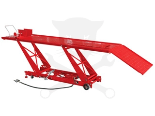 Motorkerékpár szerelő/emelő állvány 450 kg hidro-pneumatikus