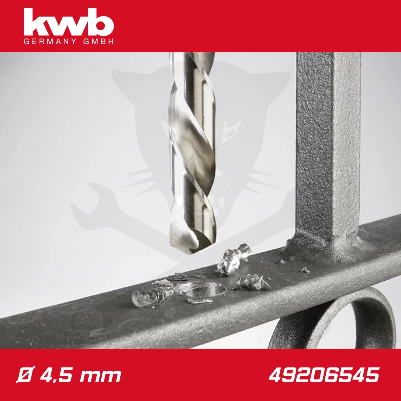 Csigafúró  4,5 mm HSS-G DIN 338 Silver Star, profi - KWB