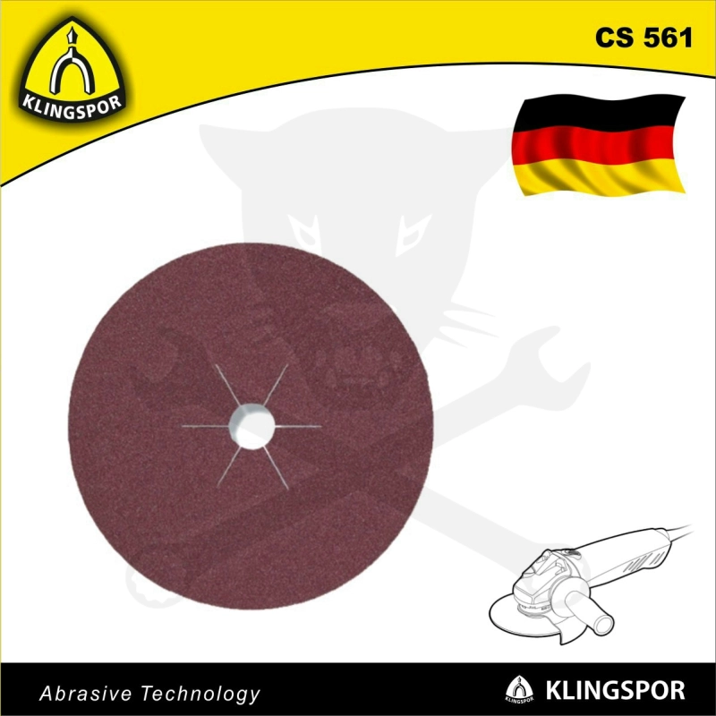 Fíbertárcsa 125x22 mm P100 - fémre - CS 561 Klingspor