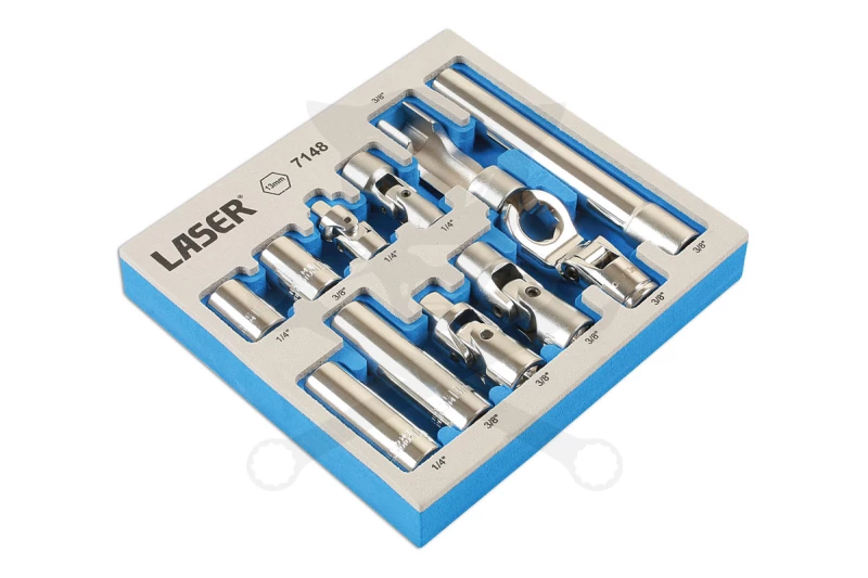 Dugókulcs és adapter készlet 13 mm, 1/4" - 3/8" -AT18