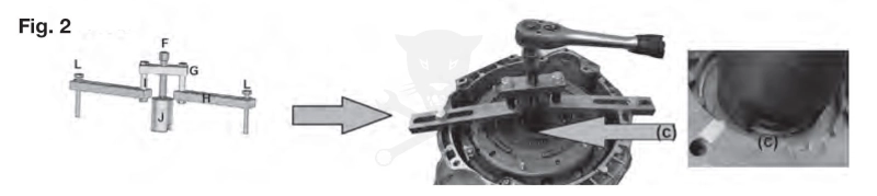 Kuplungszerelő DCT 250 váltó -dupla kuplunghoz- OEM 307-675 - FORD