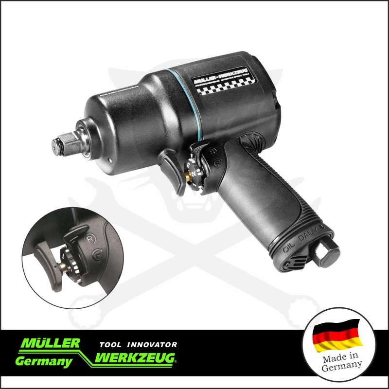 Légkulcs 3/8" 680 Nm Lazítás - 500 Nm Meghúzás 3 seb. - MÜLLER