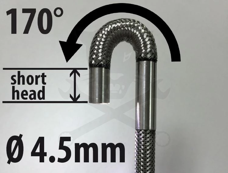 Videoszkóp - inspekciós kamera  4.5 mm-es flexibilis kamerafej - Hubi