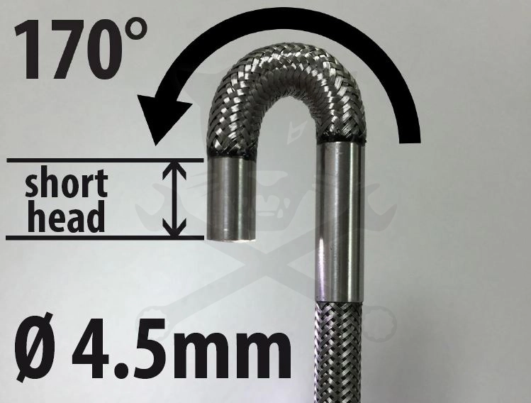 Videoszkóp - inspekciós kamera  4.5 mm-es flexibilis kamerafej - Hubi