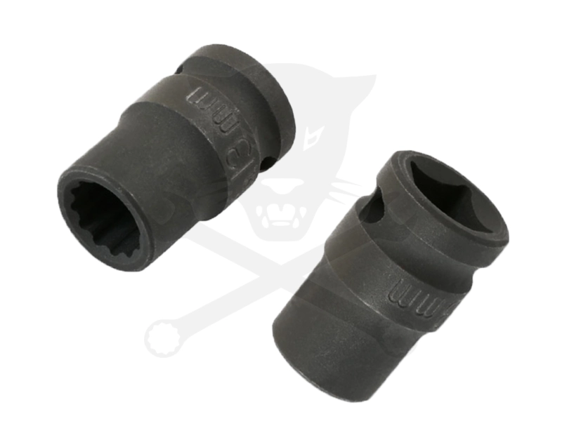 Légkulcsfej 1/2" 13 mm rövid 12 lapú 38 mm -SAF tengelyekhez