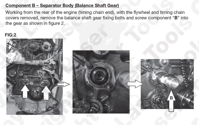 Balansztengely beállító és szerelő készlet Jaguar/Land Rover 2.0L Diesel