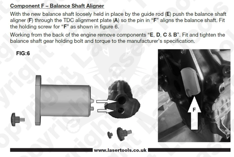 Balansztengely beállító és szerelő készlet Jaguar/Land Rover 2.0L Diesel