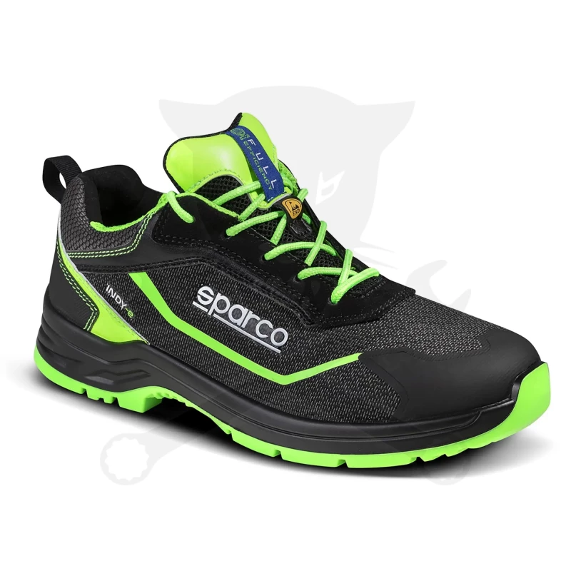Munkavédelmi cipő SPARCO - Indy Forester fekete-fluo 35-ös