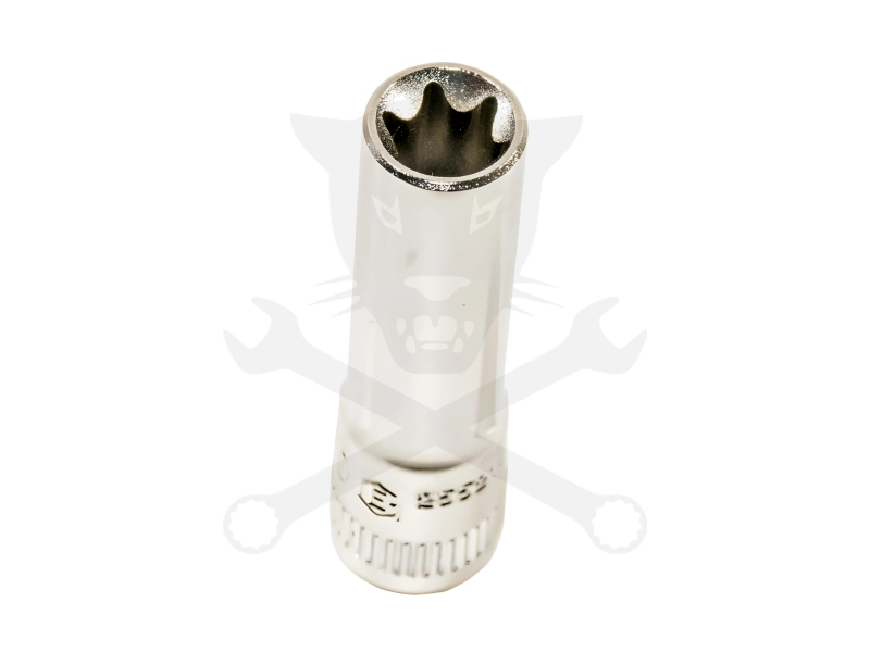 Dugókulcs - crowafej 1/4" belső hosszú torx E07 Genius