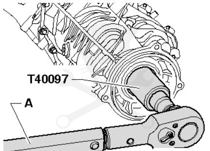 Váltószerelő célszerszám Audi 6 speed 4WD váltóhoz 45 mm - OEM T40097