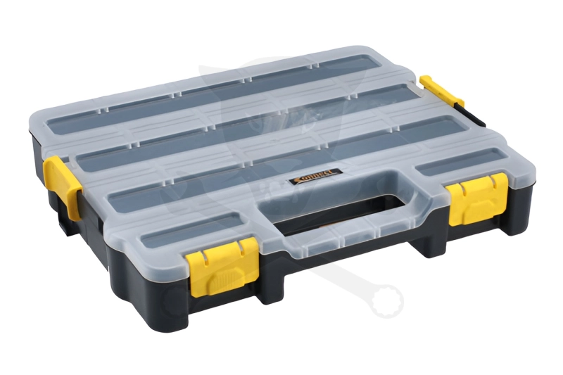 Szortimenter tárolódoboz variálható rekeszek 470x373x80 mm - Connect