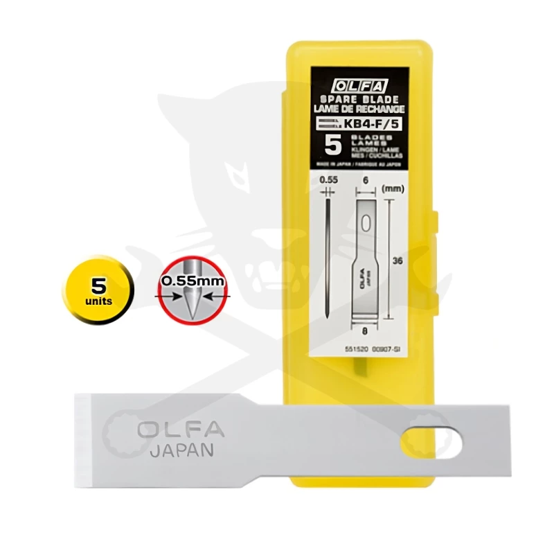 Penge OLFA dekor és hobby késhez 0.55 mm 5db-os - Olfa (KB4-F/5)