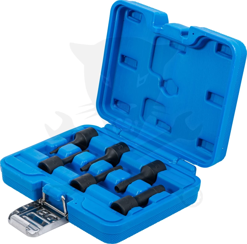 Csavarkiszedő készlet - sérült fejű csavarokhoz Torx-XZN-Imbusz  6 db-os