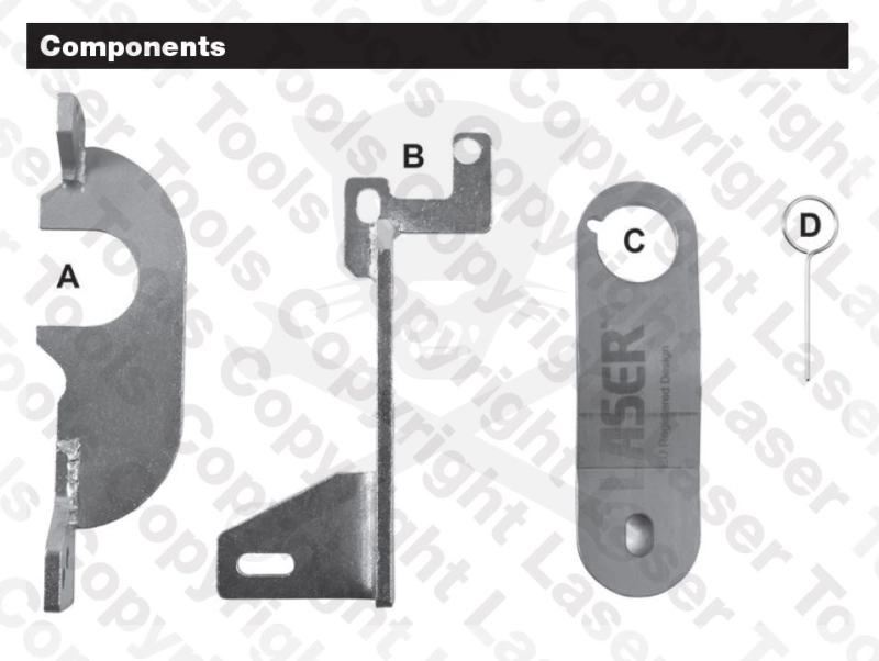 Vezérlésrögzítő készlet Mercedes Benz, Renault 1.3 L - Laser Tools