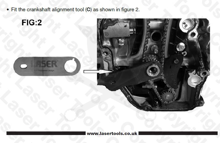 Vezérlésrögzítő készlet Mercedes Benz, Renault 1.3 L - Laser Tools
