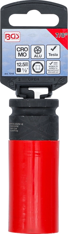 Légkulcsfej alufelnihez 22,22 mm amerikai 7/8"-os méretű - Tesla