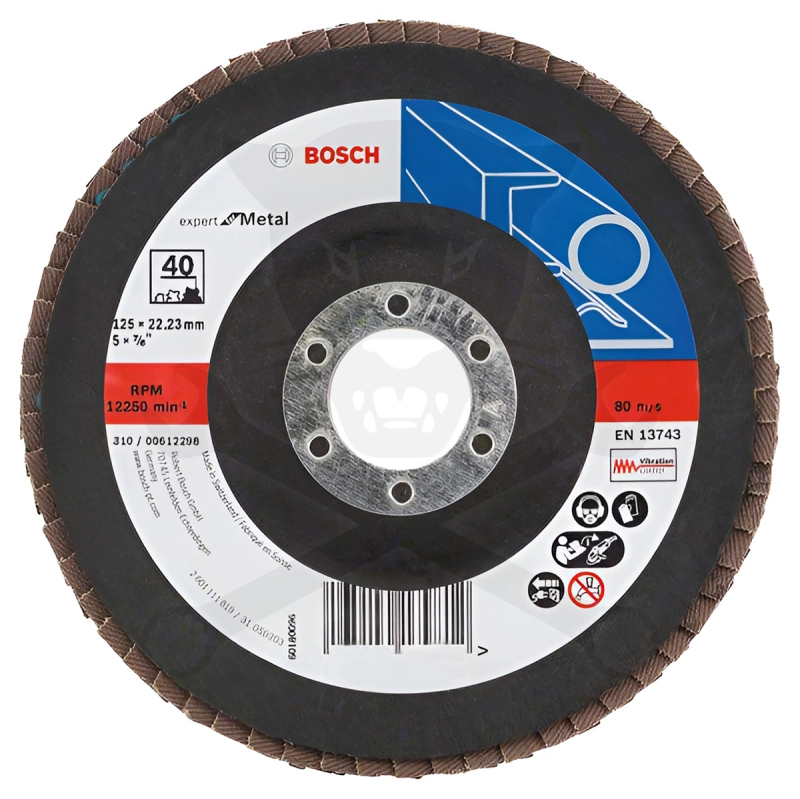 Csiszolótárcsa, fiber - gyorscsatl. D125x22,23 mm K120 B:M