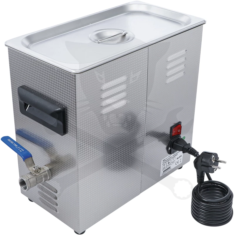 Ultrahangos tisztító berendezés 6,5 liter 180W + fűtés 300W