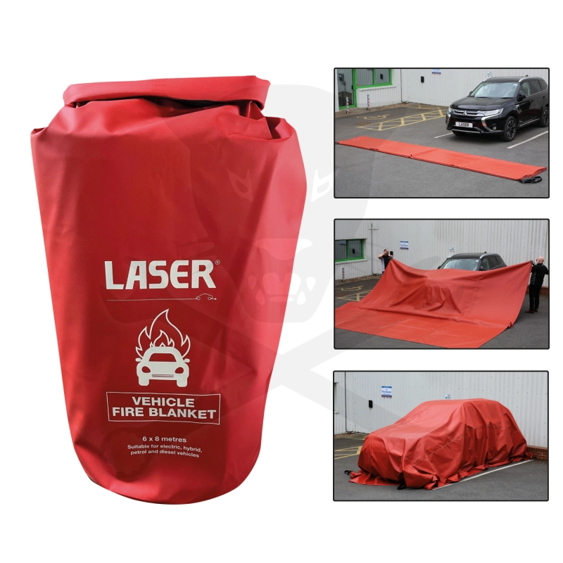 Tűztakaró járművekre 6x8 méter - Laser