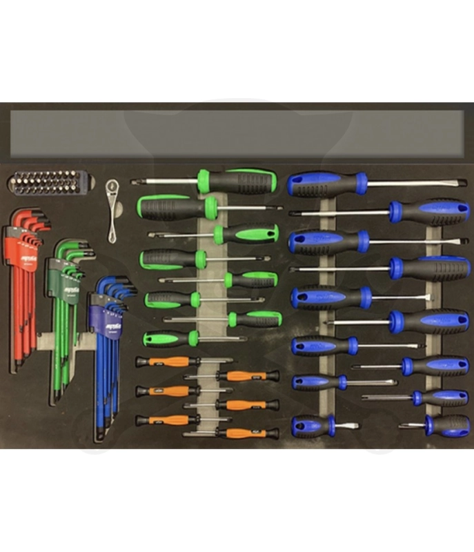 Csavarhúzó készlet  83 db-os szerszámos kocsiba - USA SERIES - SP Tools