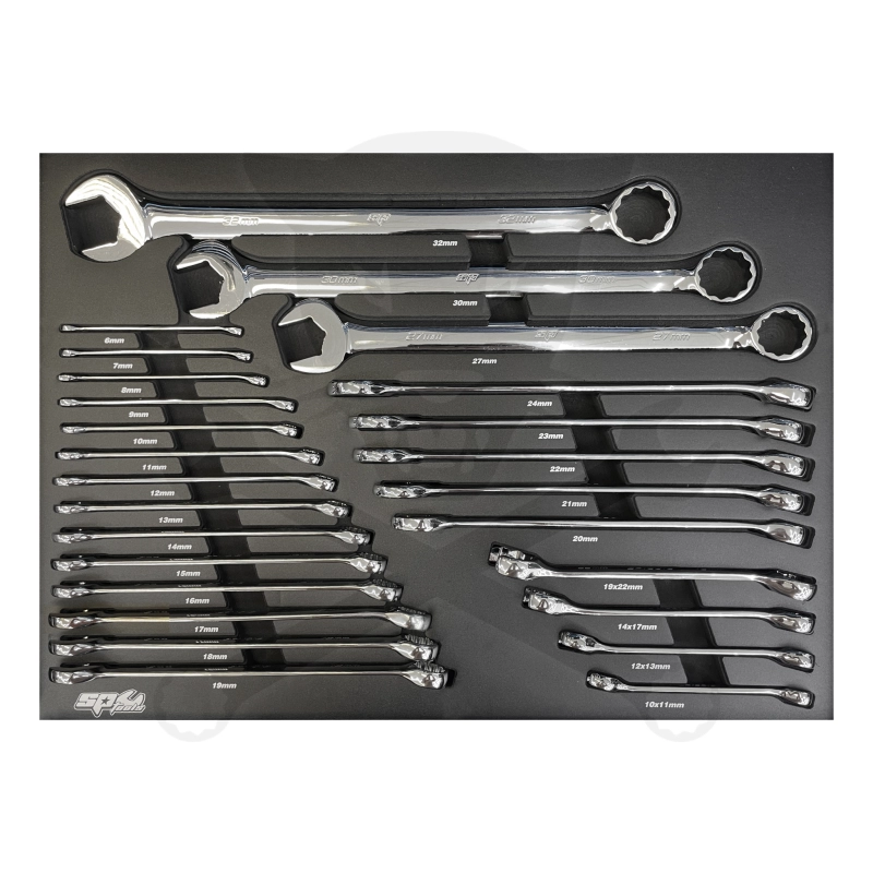 Szerszámos kocsi gyári-felszerelt 411 db-os 13 fiók TECH S. - SP Tools