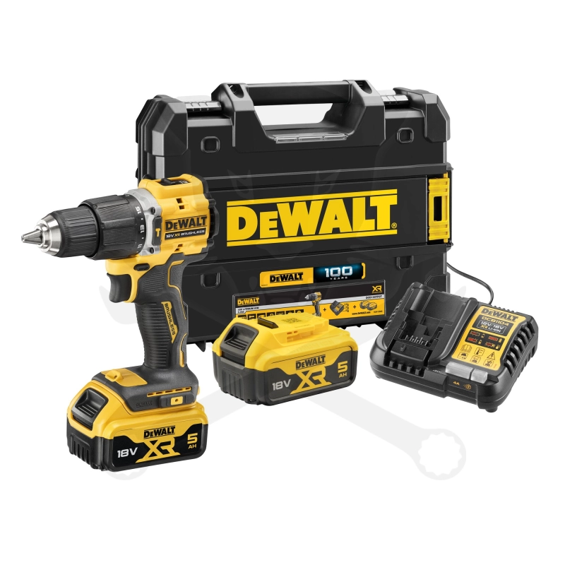 Fúró-csavarozó, akkus 18V 2db 5.0Ah Li-ion - kefementes -  DeWalt