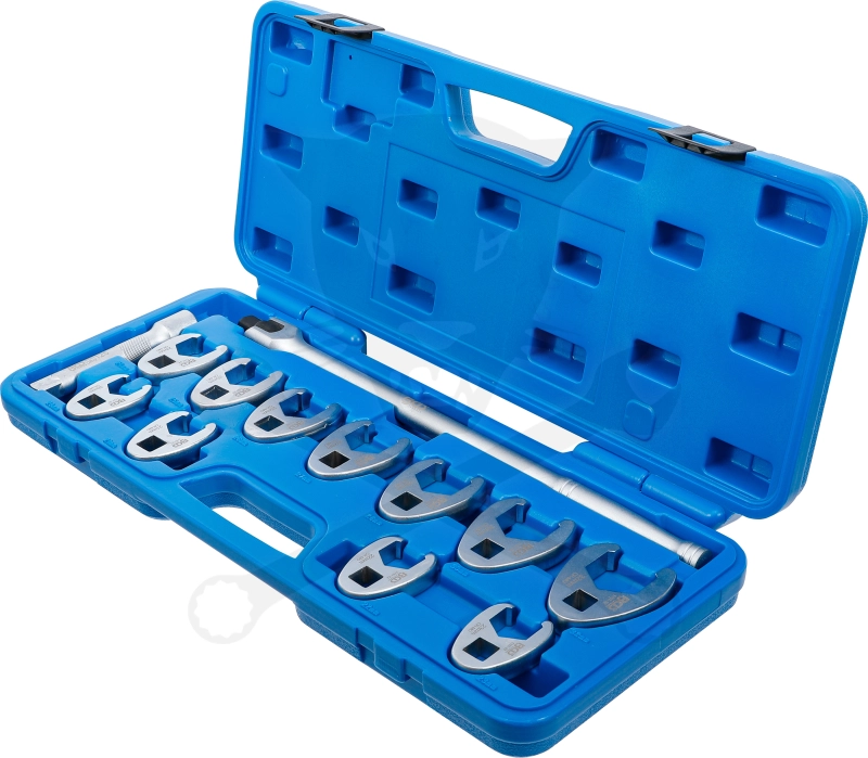 Villáskulcs adapter készlet nyitott 1/2" 13 db-os 20-32 mm+HAJTÓ "Crowfoot"