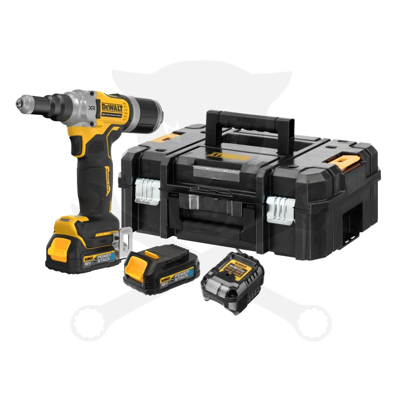 Popszegecshúzó akkus 4.8-6.4 mm 2db 1.7Ah - DeWalt