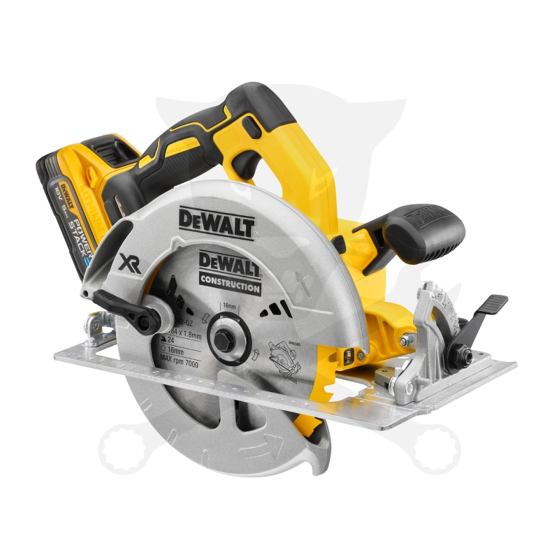 Körfűrész, kézi -akkus 18 V 2x5.0 Ah 184 mm -POWERSTACK- DeWalt