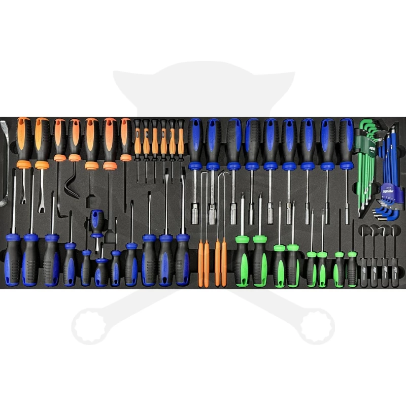 Tálcás SP Tools "L" Csavarhúzó klt  67 db-os