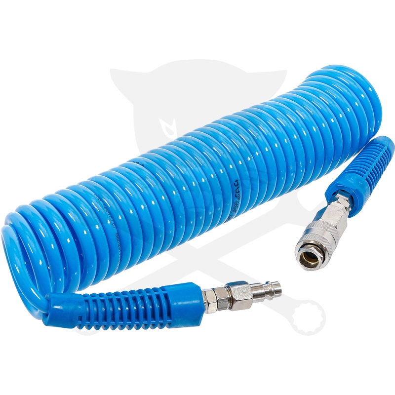 Levegőcső spirál 6 m kék - szerelt 12 mm x 8 mm