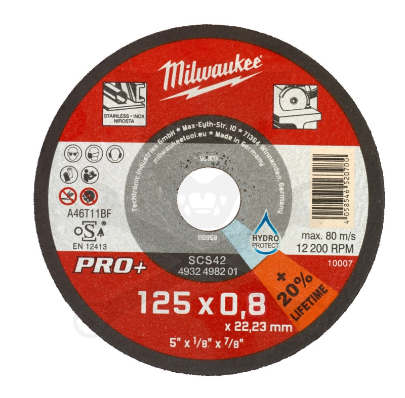 Vágókorong 125 x 0.8 x 22.2 mm - Milwaukee