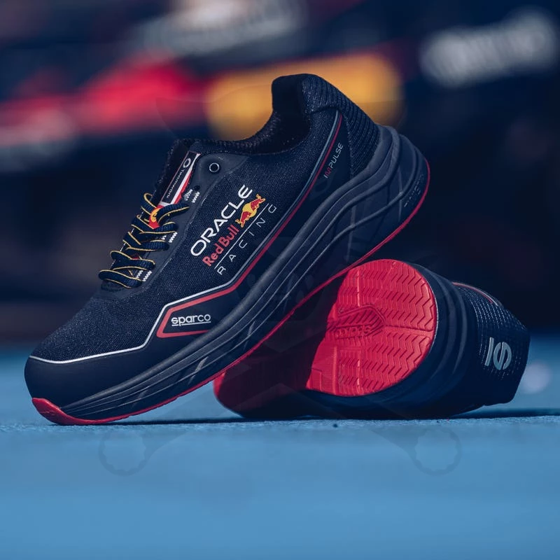 Munkavédelmi cipő SPARCO - Impulse Red Bull S1PS ESD Kék-Piros 39