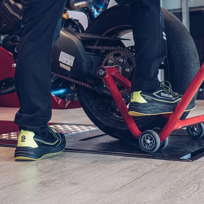 Munkavédelmi cipő SPARCO - Impulse Luton S1PS ESD Fekete-Fluo 45