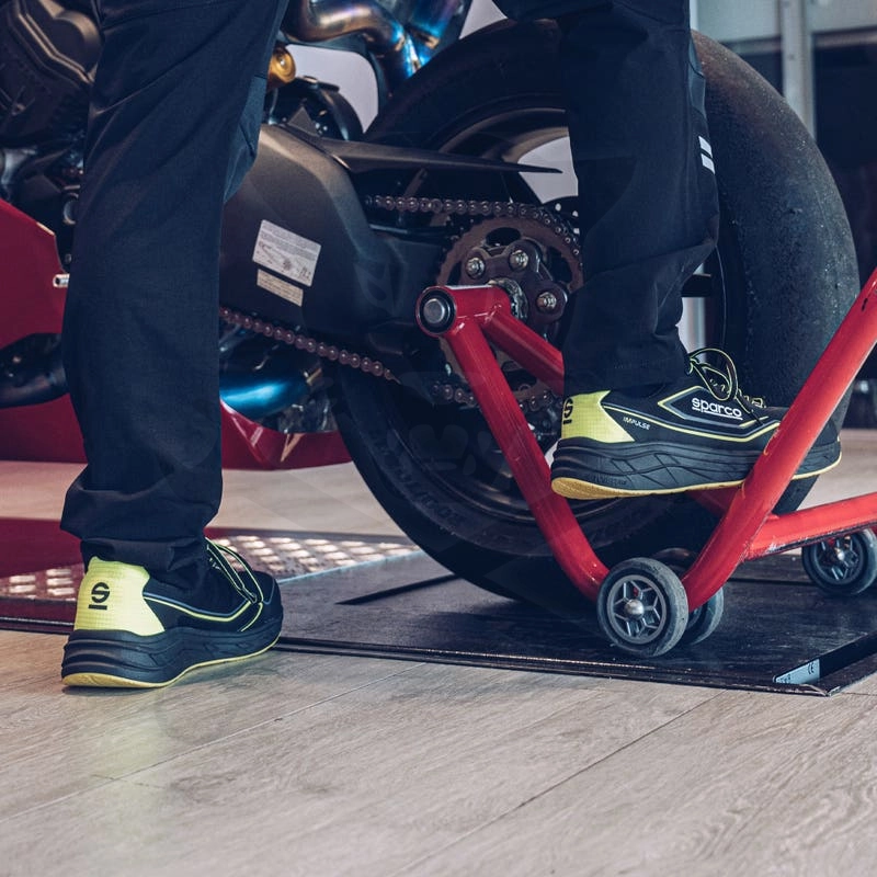 Munkavédelmi cipő SPARCO - Impulse Luton S1PS ESD Fekete-Fluo 39